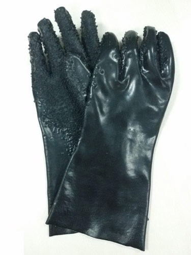 Black PVC glove