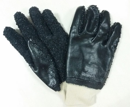 Black PVC glove