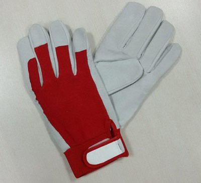 pig grain leather glove