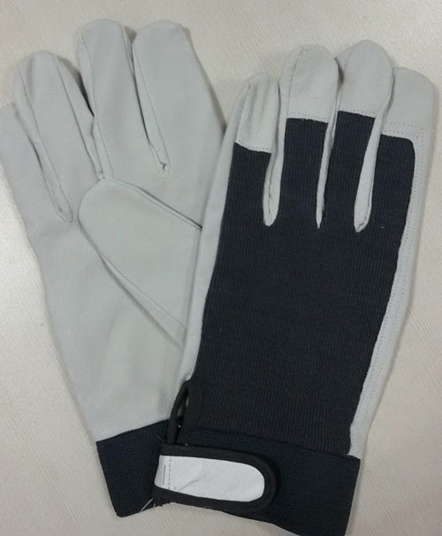 pig grain leather glove