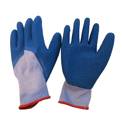 3/4 dipped Crinkle Latex Coated Gripper Gloves