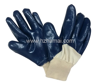 Blue Nitrile 3/4 dipped glove