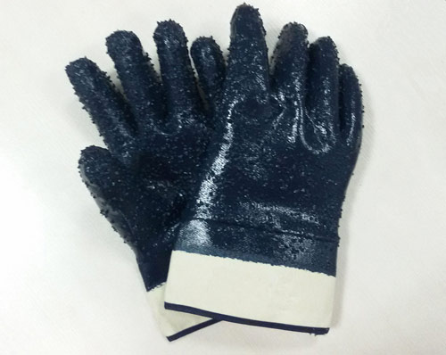 Rough Blue Nitrile glove