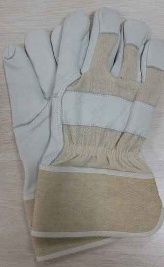 Cow grain leather glove