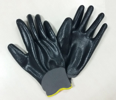 Nylon with Nitrile coated glove